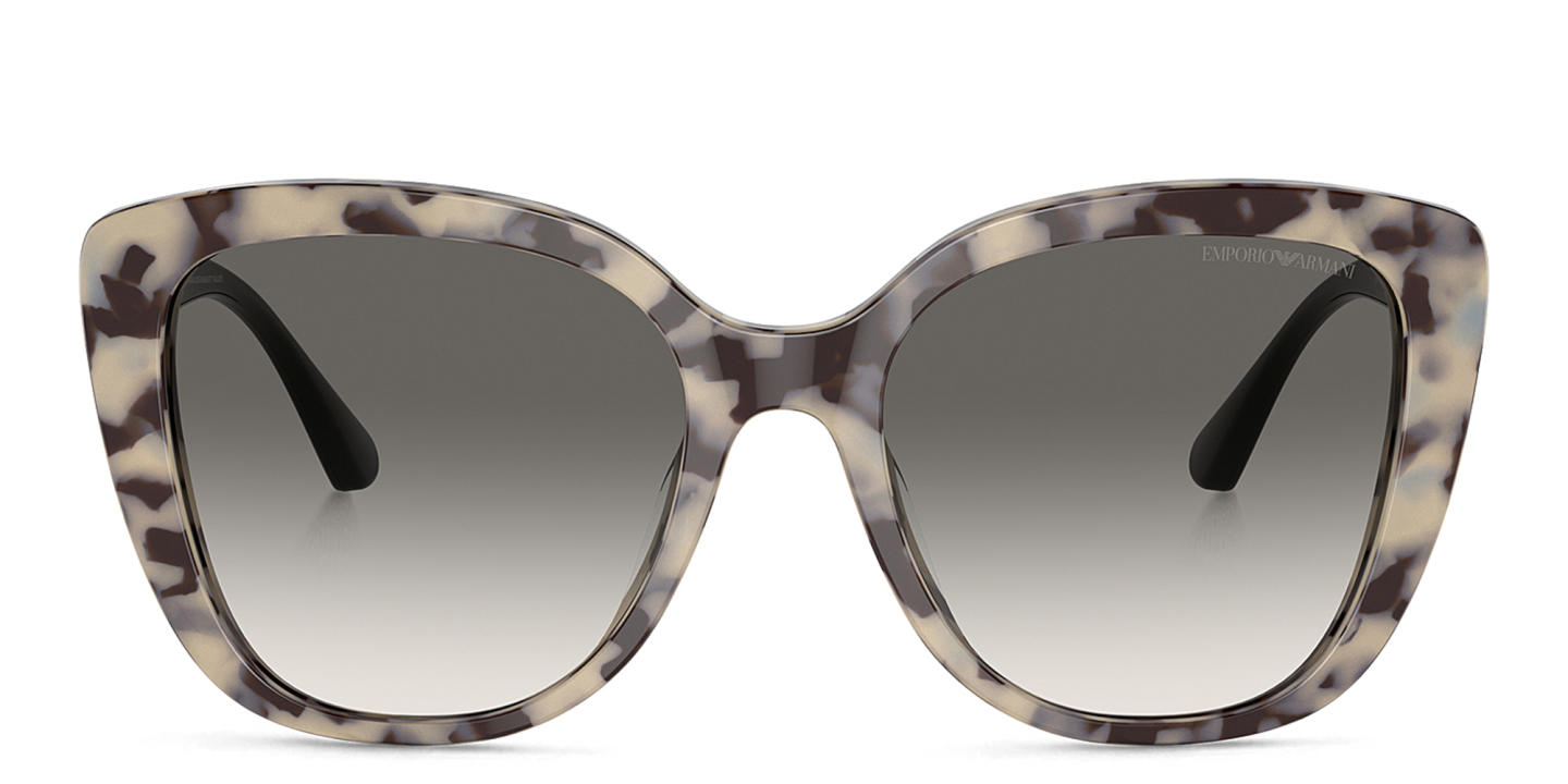 Emporio Armani Cut-out Eagle Logo Butterfly Sunglasses in Havana – Product Photo 0