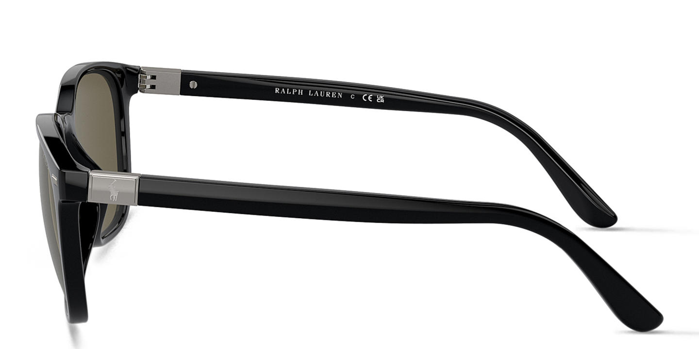 POLO Square Sunglasses in Black – Product Photo 2