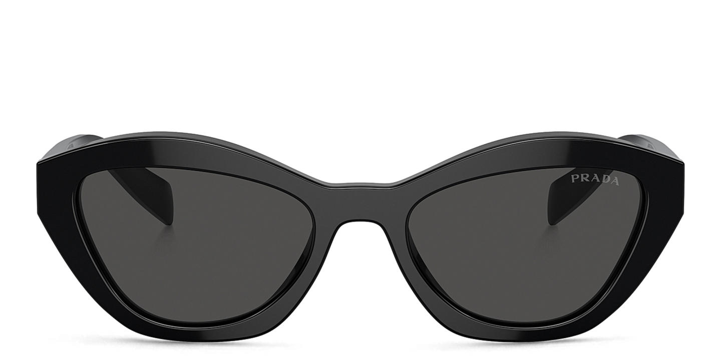 Shop PRADA Butterfly Sunglasses in Black online.