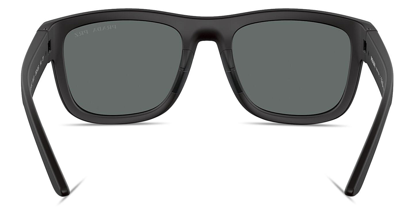 Prada Linea Rossa Logo Lettering Pillow Sunglasses in Black – Product Photo 3