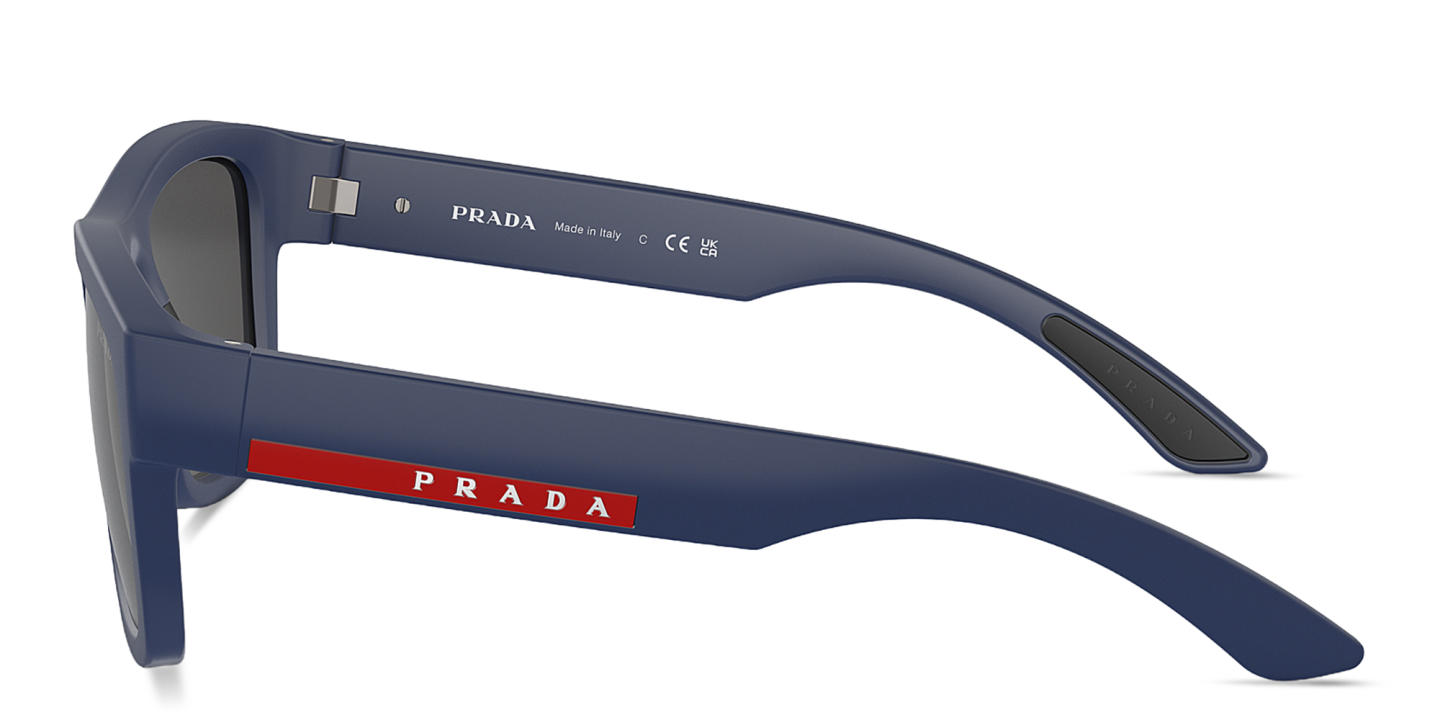 Prada Linea Rossa Square Sunglasses in Blue – Product Photo 2