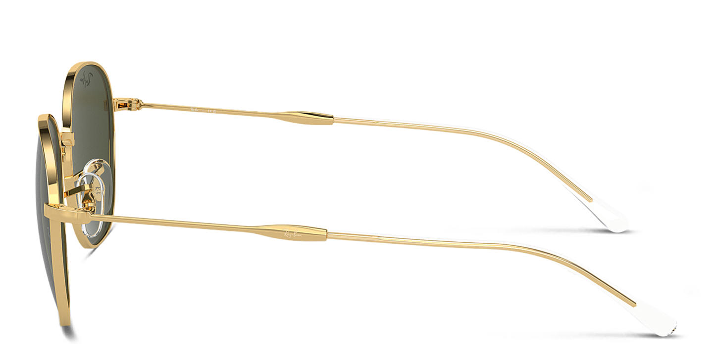 Ray-Ban Logo Unisex Round Sunglasses in Gold – Product Photo 2