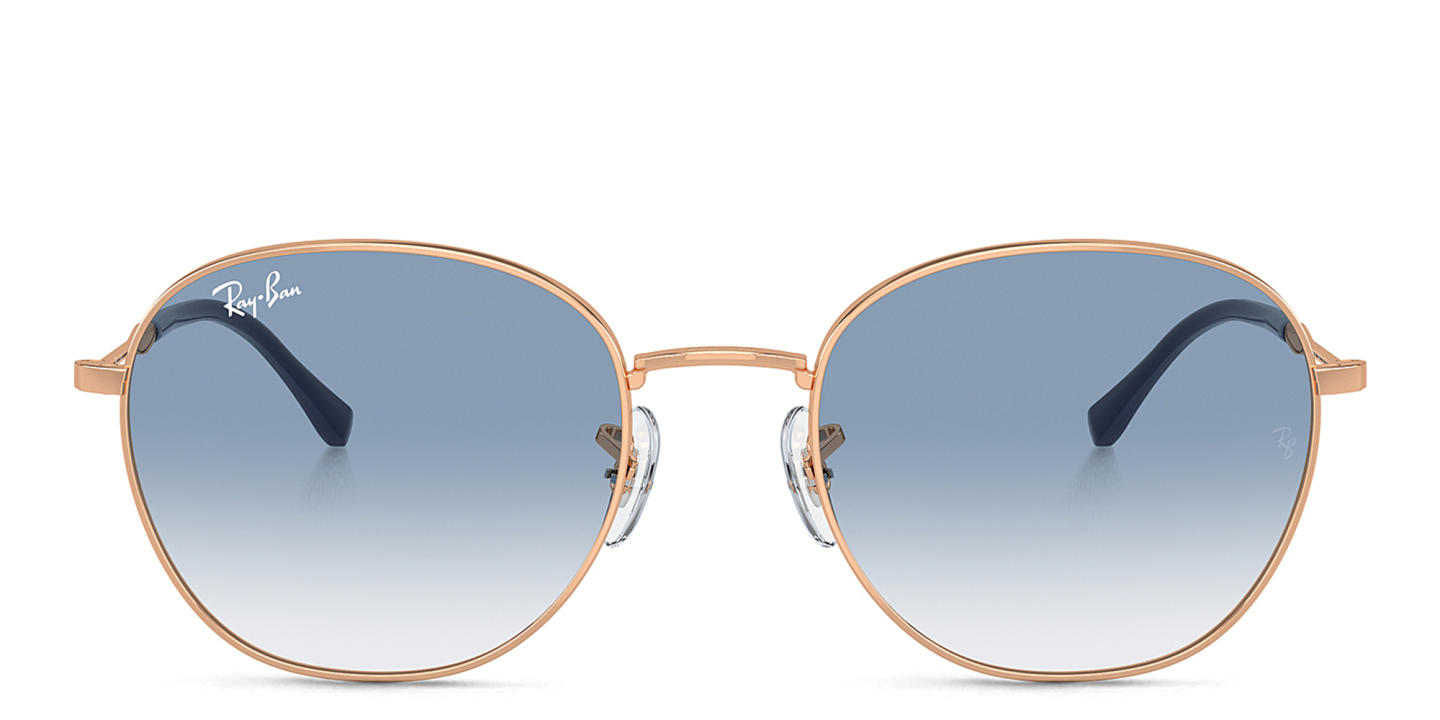 Ray-Ban Logo-Engraved Unisex Panthos Sunglasses in Rose Gold – Product Photo 0
