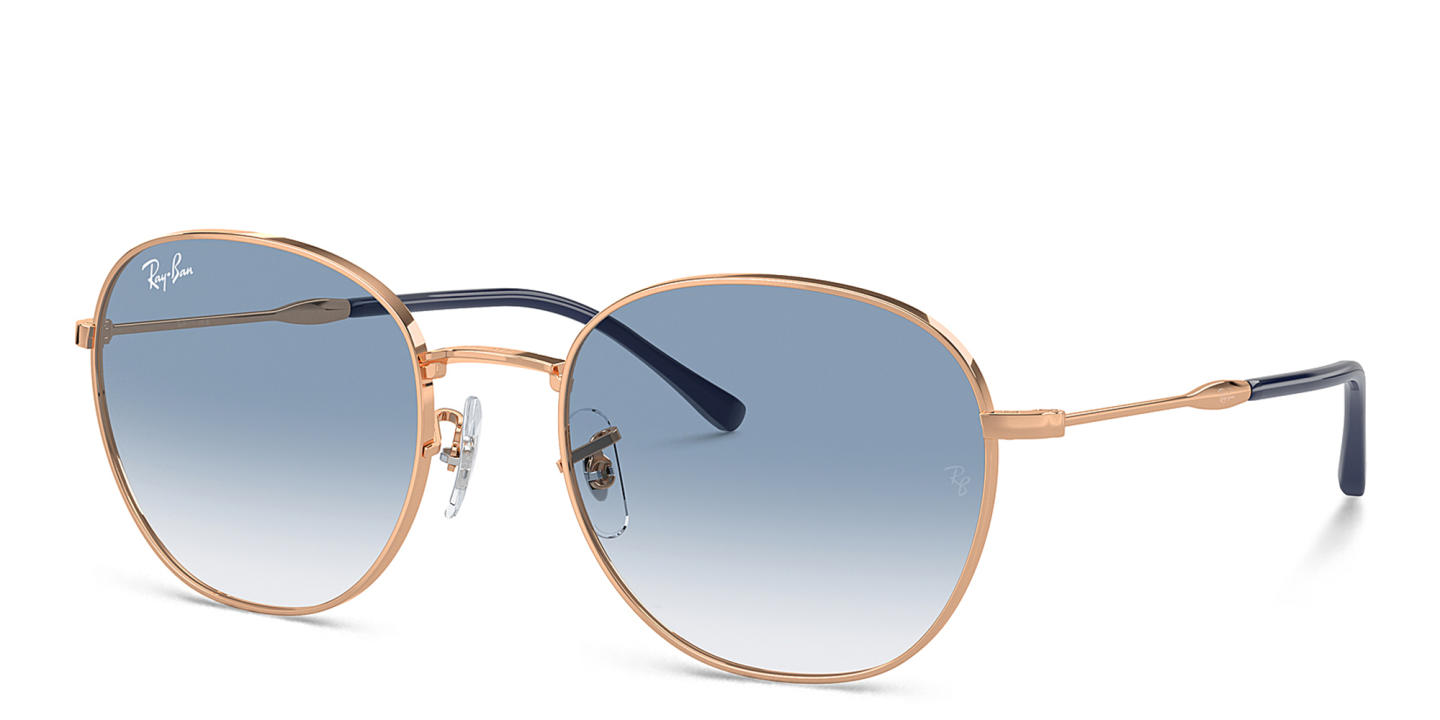 Ray-Ban Logo-Engraved Unisex Panthos Sunglasses in Rose Gold – Product Photo 1