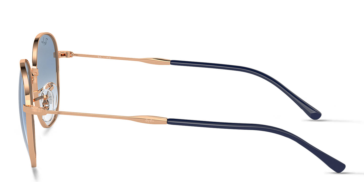 Ray-Ban Logo-Engraved Unisex Panthos Sunglasses in Rose Gold – Product Photo 2