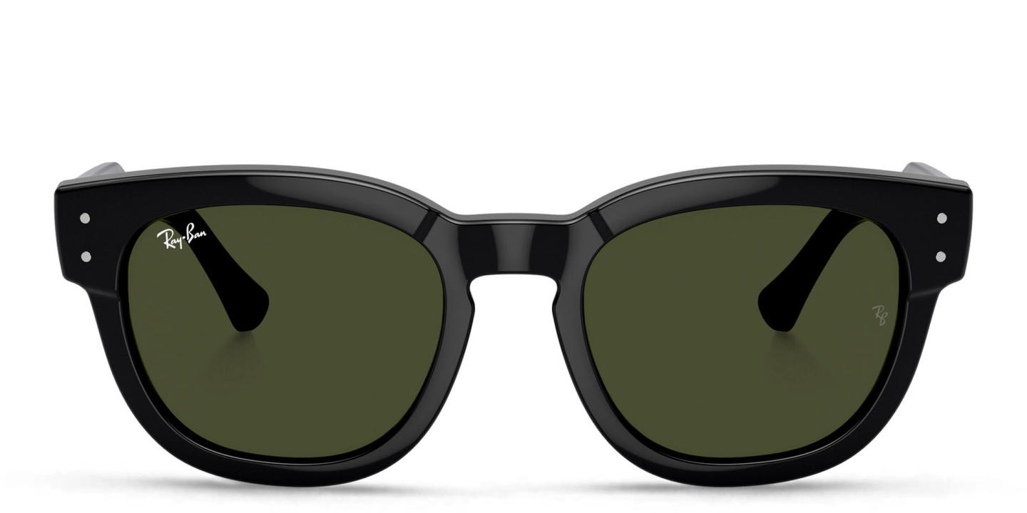 Shop Ray-Ban Mega Hawkeye Unisex Square Sunglasses in Black online.