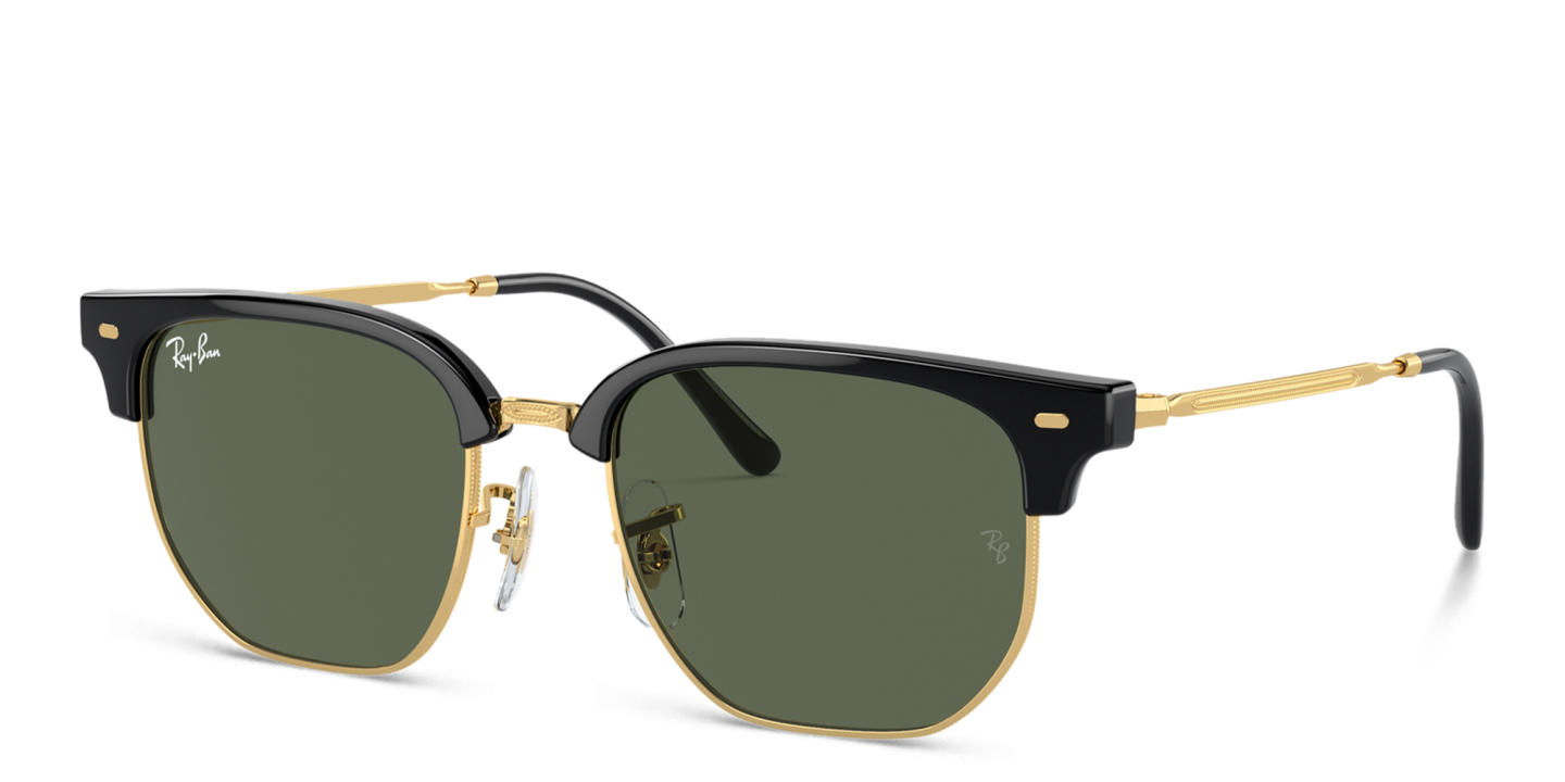 Ray-Ban Junior New Clubmaster Kids Irregular Sunglasses in Black – Product Photo 1