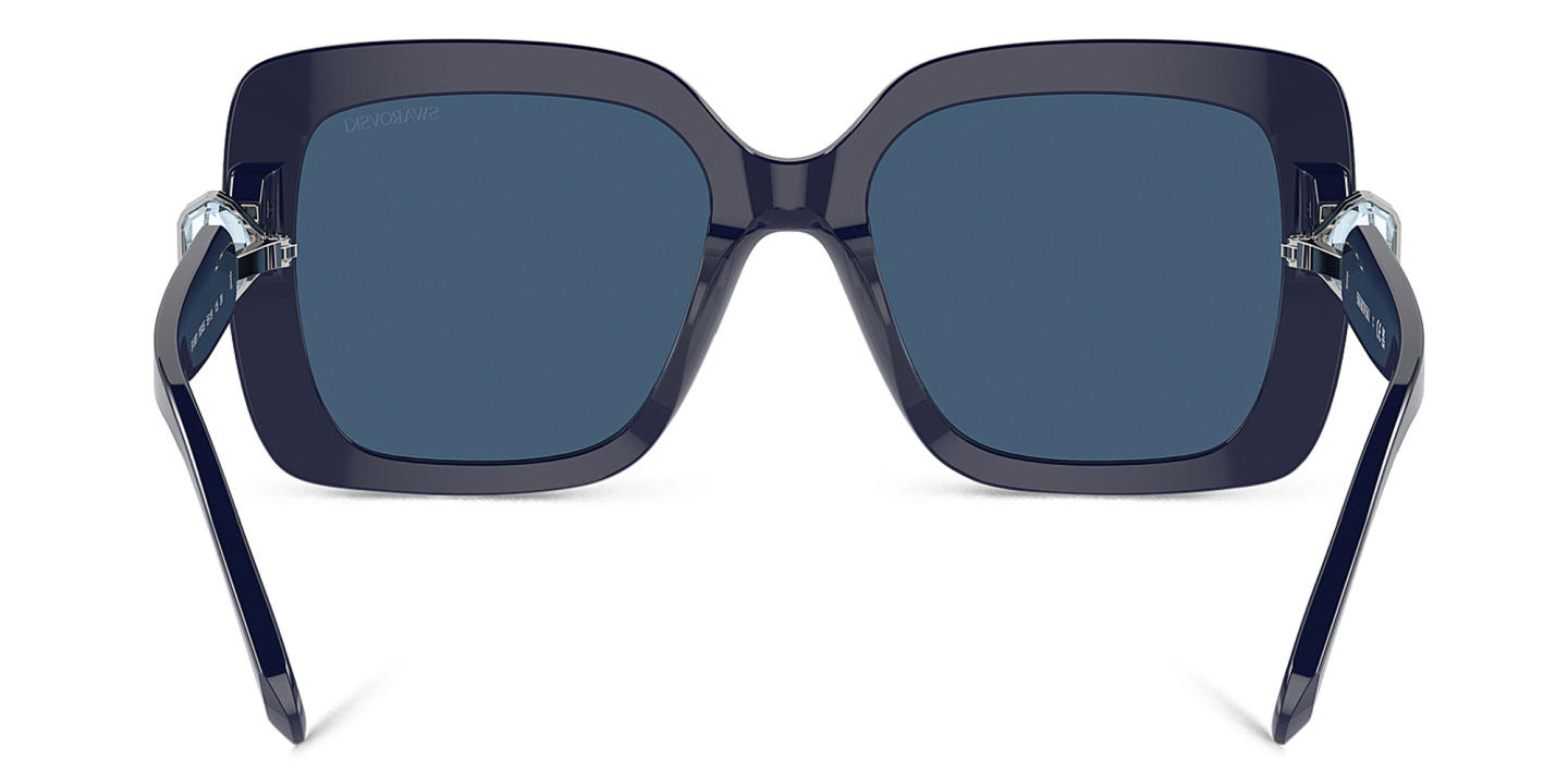 Swarovski Crystal-Embellished Square Sunglasses in Blue – Product Photo 3