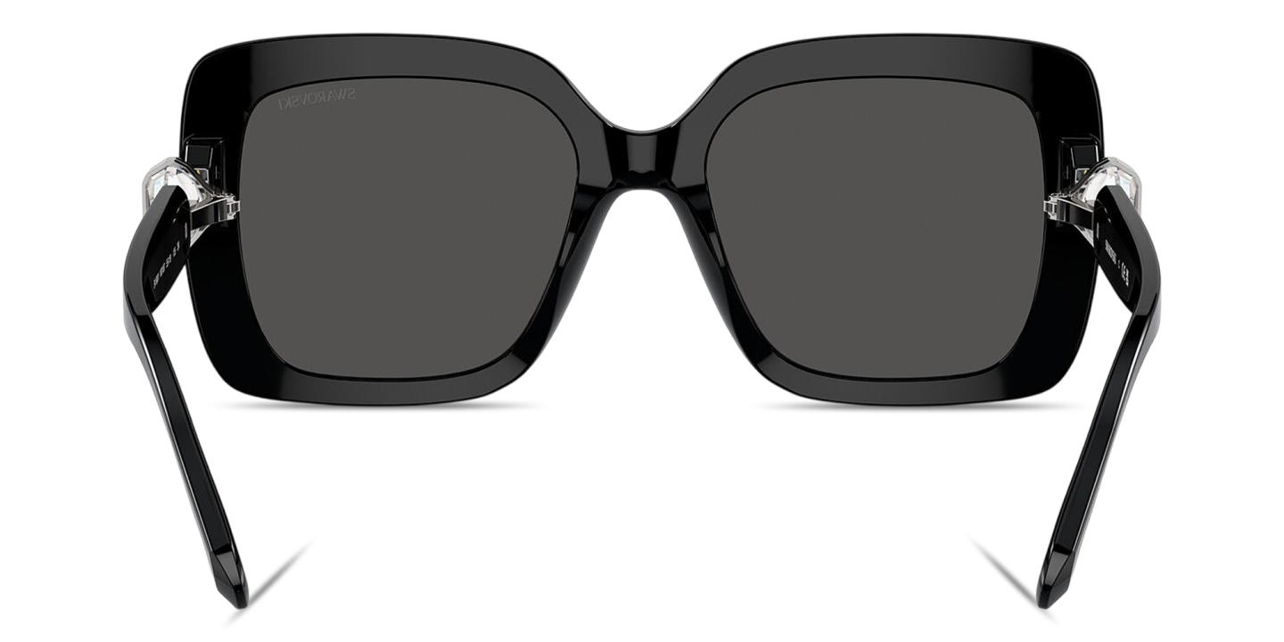 Swarovski Crystal-Embellished Square Sunglasses in Black – Product Photo 3