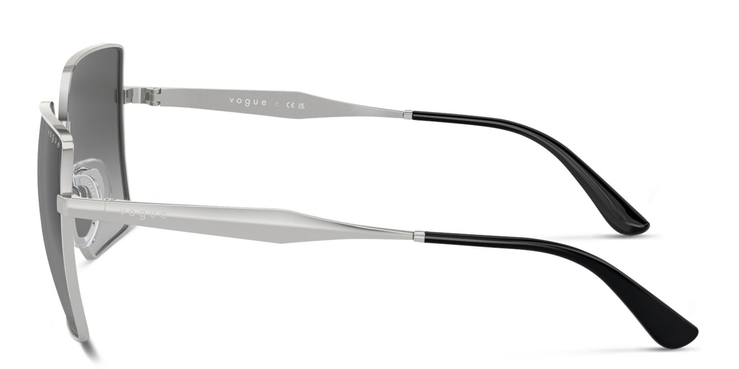 Vogue Eyewear Square Sunglasses in Silver – Product Photo 2