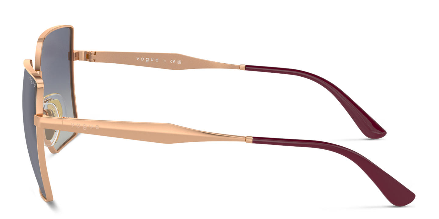 Vogue Eyewear Square Sunglasses in Rose Gold – Product Photo 2