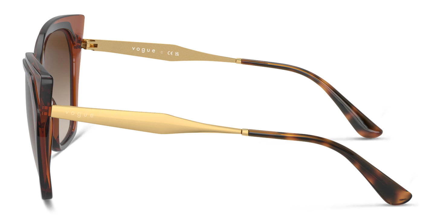 Vogue Eyewear Cat-Eye Sunglasses in Brown – Product Photo 2