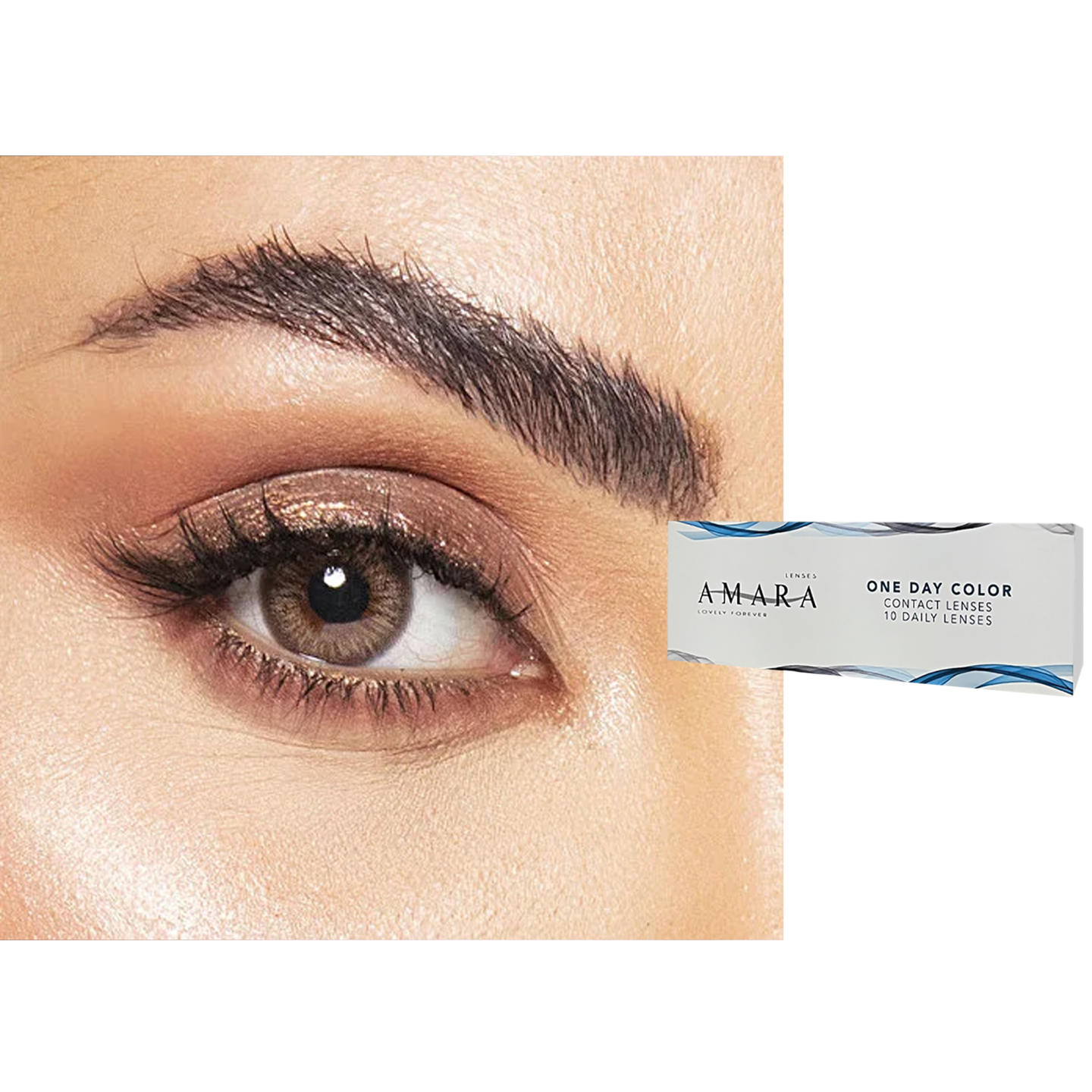 Amara 1-Day Color Contact Lenses - Modern Gray in Modern Gray – Product Photo 0