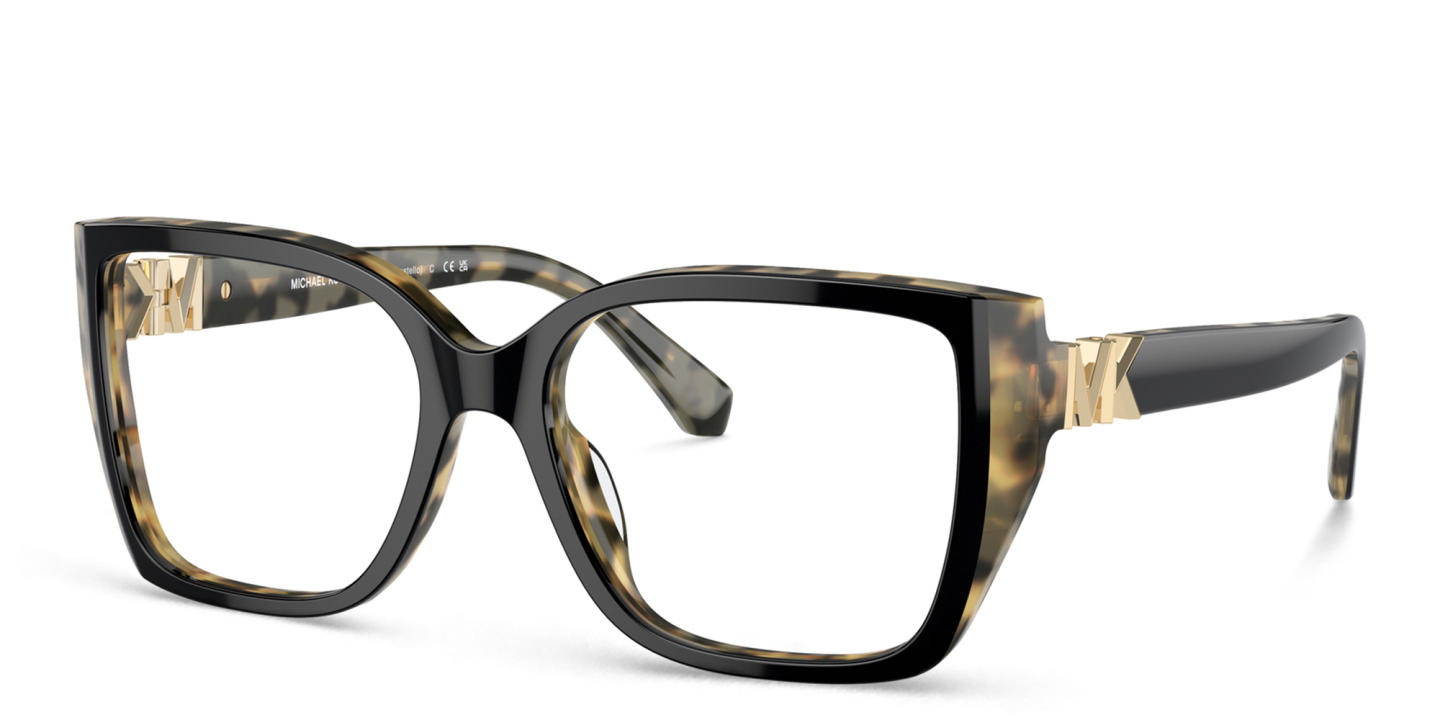 Michael Kors Castello Square Eyeglasses in Black – Product Photo 1