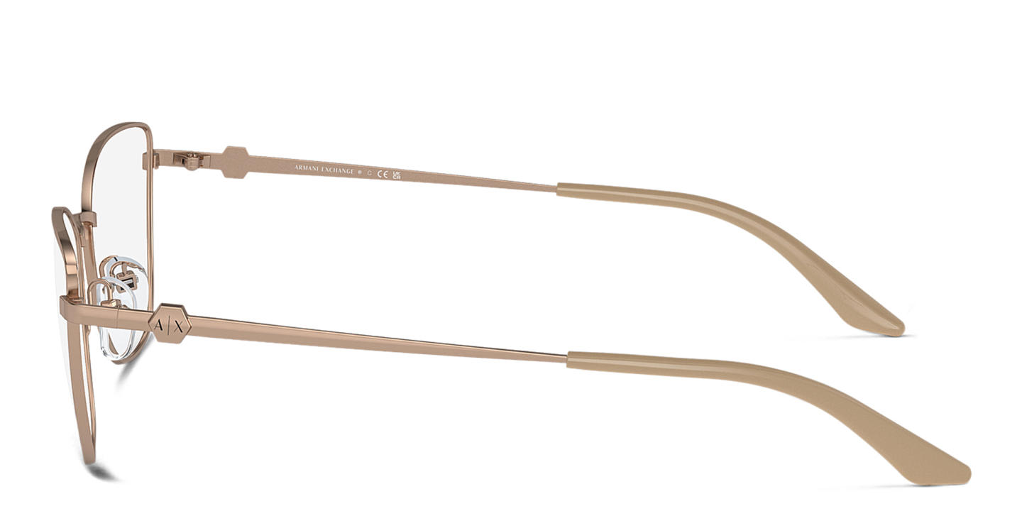 Armani Exchange Logo Cat-Eye Eyeglasses in Rose Gold – Product Photo 2