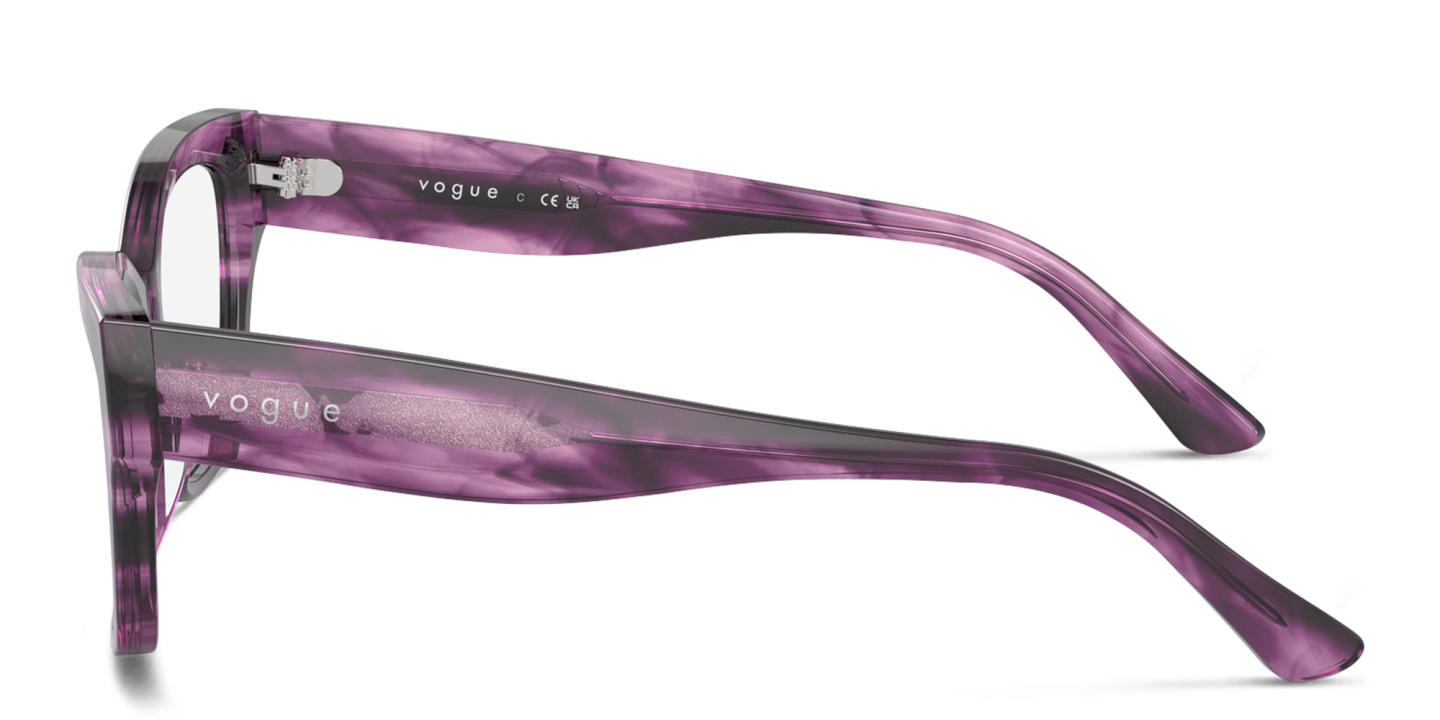 Shop Vogue Eyewear Cat-Eye Eyeglasses in Purple online.