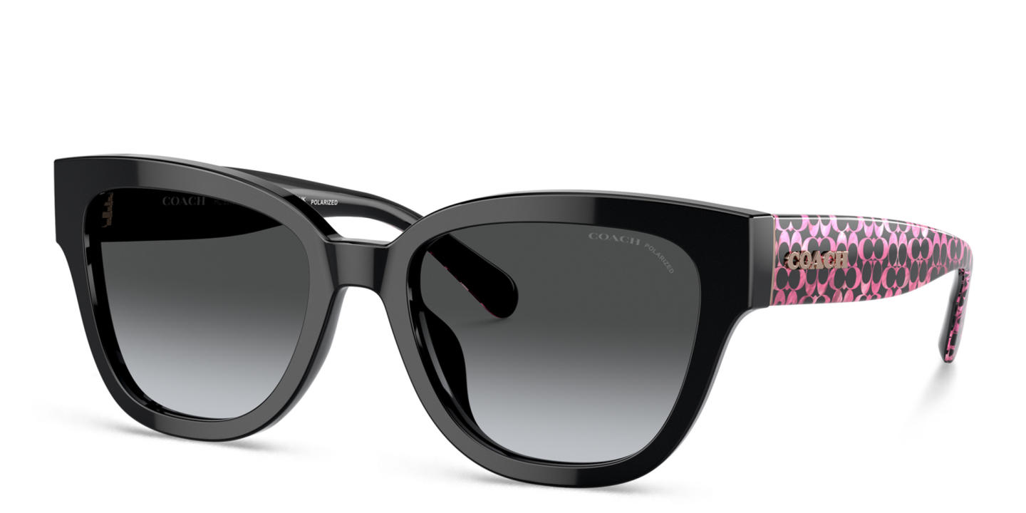 Coach Logo Signature Butterfly Sunglasses in Black – Product Photo 1
