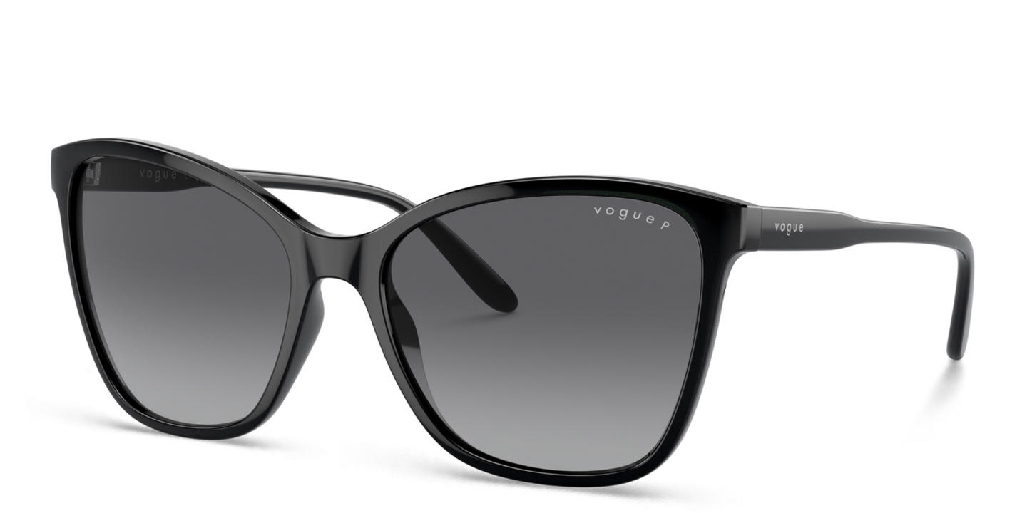 Vogue Eyewear Logo-Print Cat-Eye Sunglasses in Black – Product Photo 1