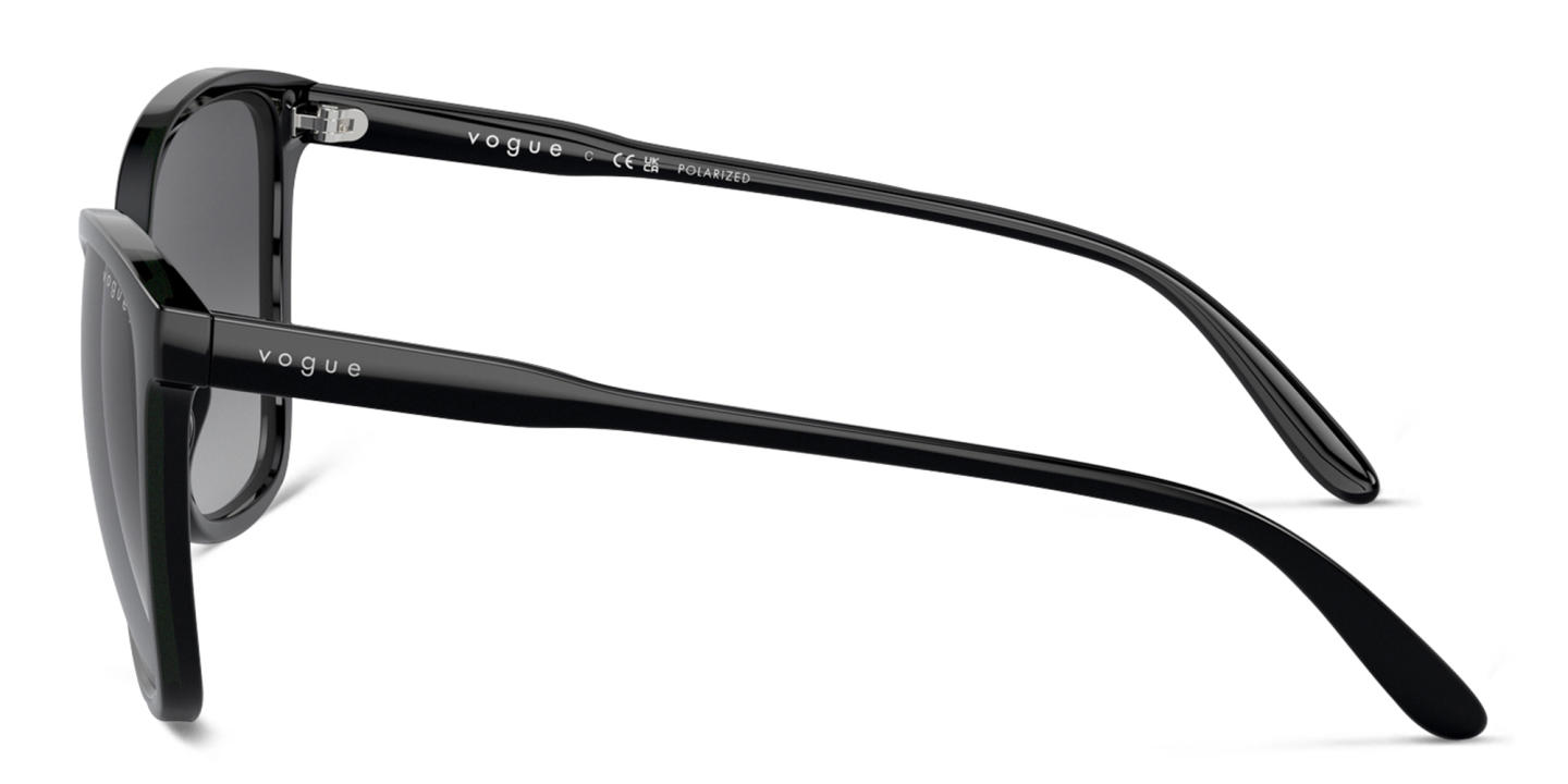 Vogue Eyewear Logo-Print Cat-Eye Sunglasses in Black – Product Photo 2