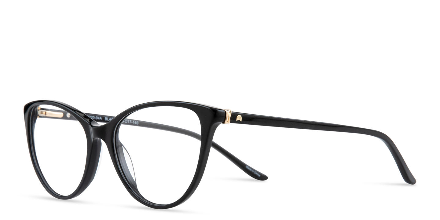 TRICE Logo Cat-Eye Eyeglasses in Black – Product Photo 1