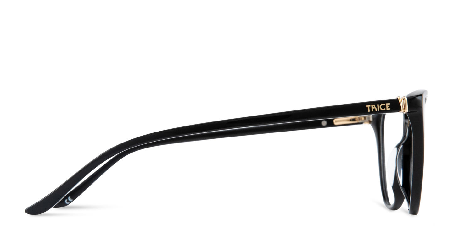 TRICE Logo Cat-Eye Eyeglasses in Black – Product Photo 3