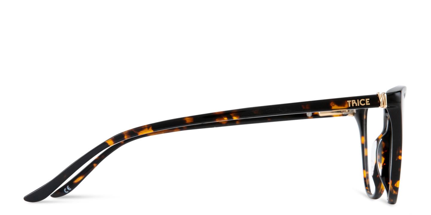 TRICE Logo Cat-Eye Eyeglasses in Havana – Product Photo 3