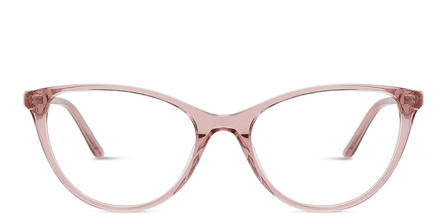 TRICE Logo Cat-Eye Eyeglasses in Transparent Light Pink – Product Photo 0