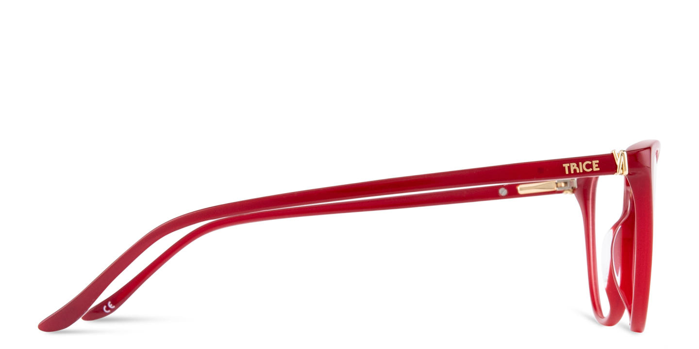 TRICE Logo Cat-Eye Eyeglasses in Burgundy – Product Photo 3