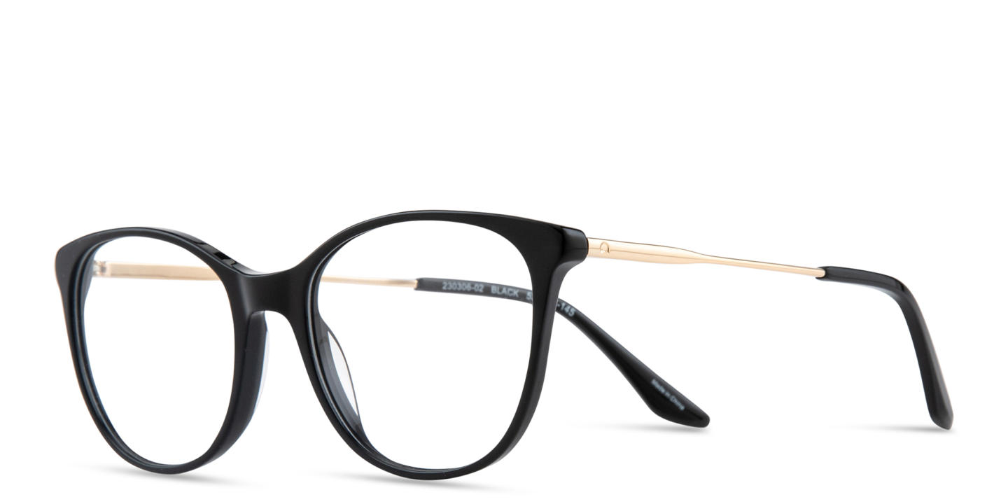 TRICE Logo Cat-Eye Eyeglasses in Black – Product Photo 1
