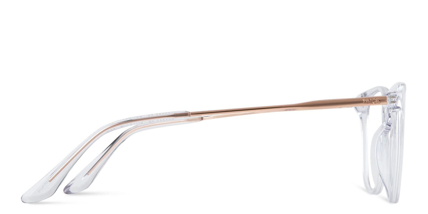 TRICE Logo Cat-Eye Eyeglasses in Clear – Product Photo 3