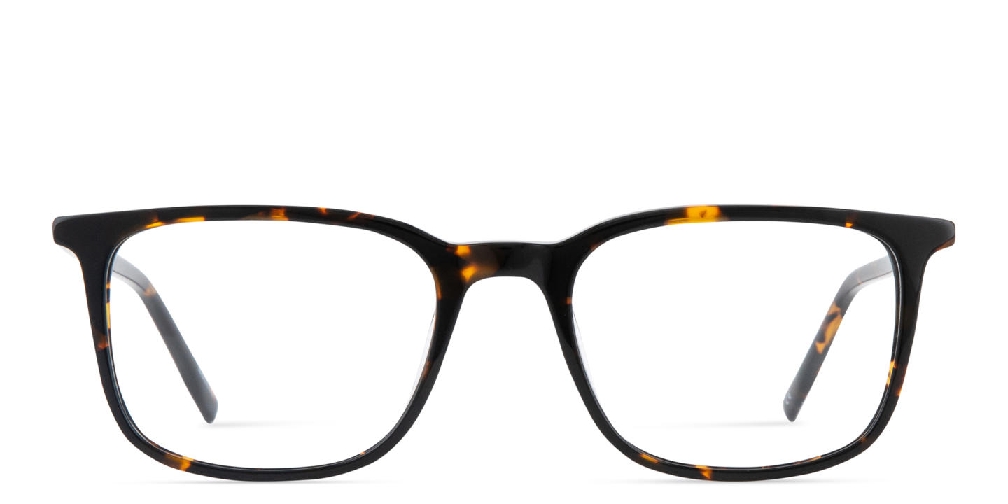 Shop TRICE Logo Unisex Square Eyeglasses in Havana online.