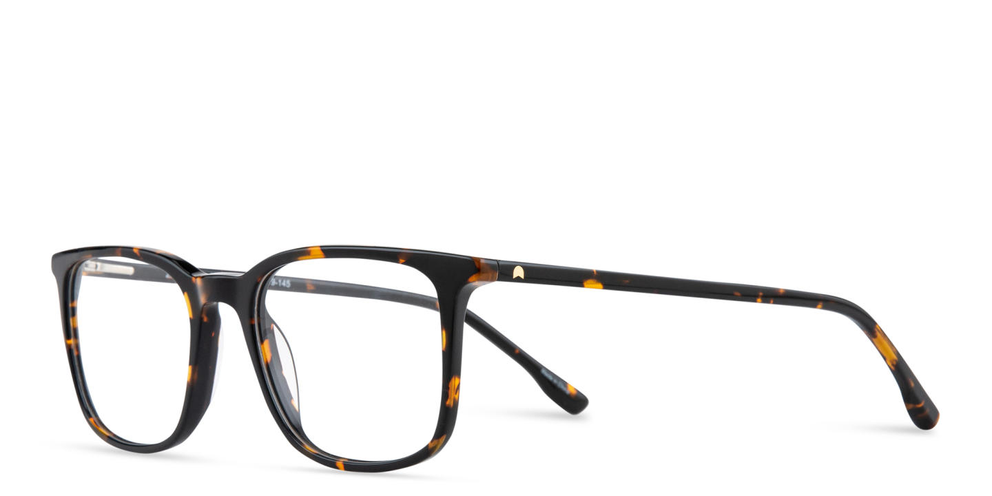 Shop TRICE Logo Unisex Square Eyeglasses in Havana online.