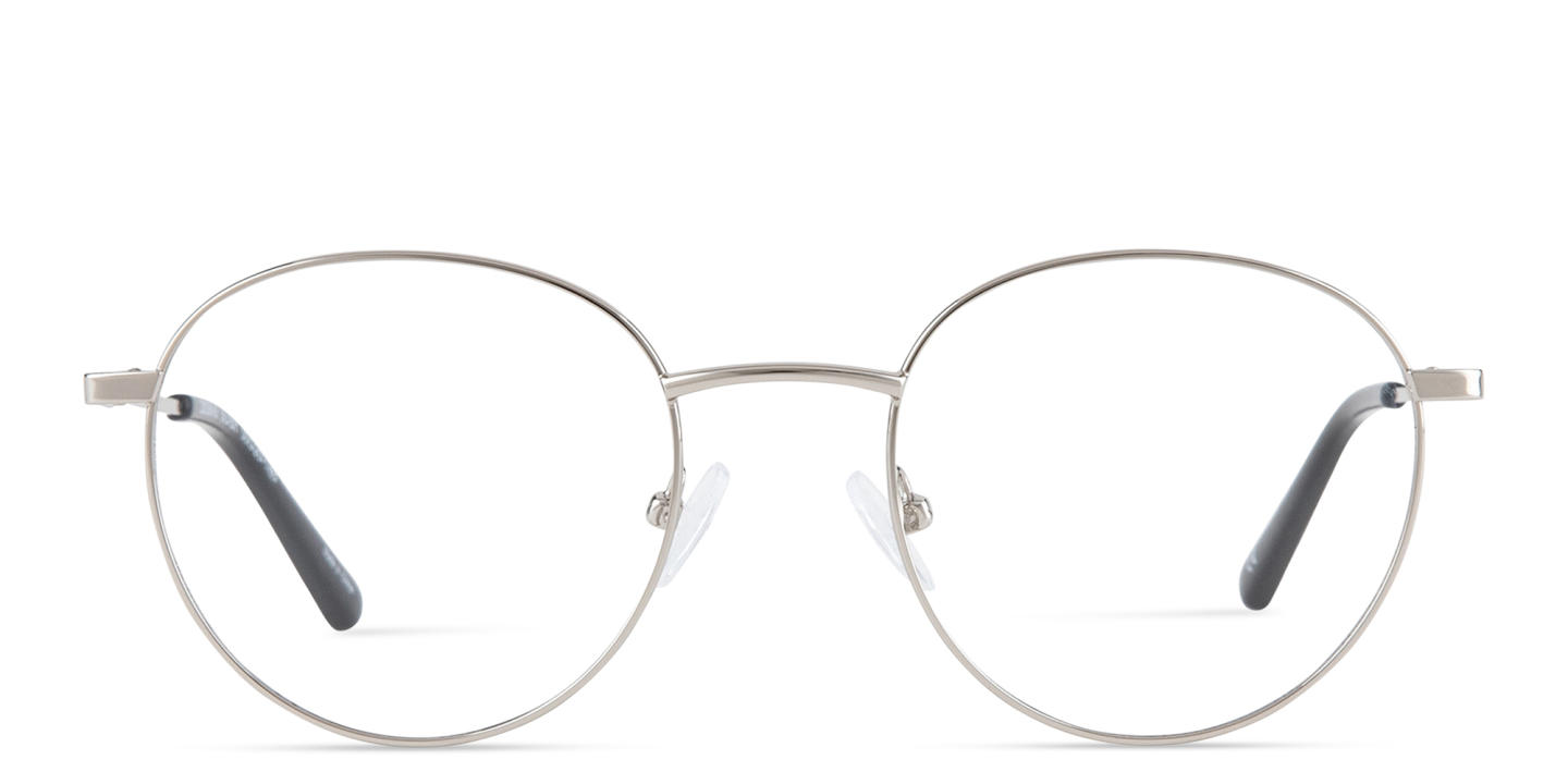 TRICE Logo Unisex Round Eyeglasses in Silver – Product Photo 0