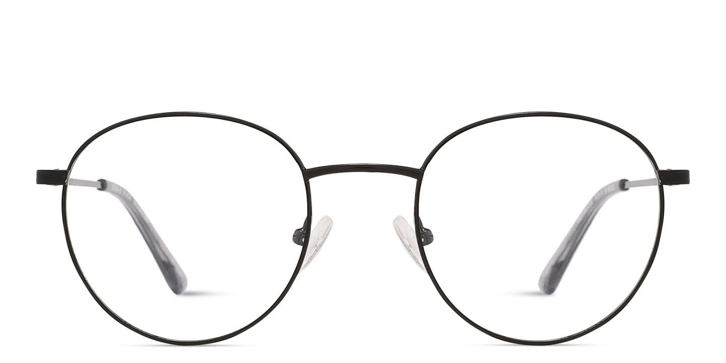 TRICE Logo Unisex Round Eyeglasses in Black – Product Photo 0