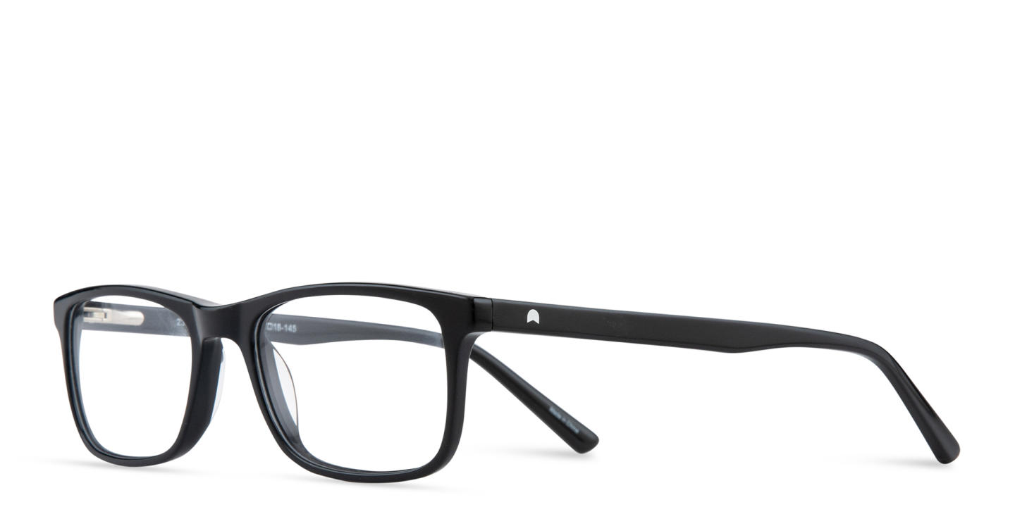Shop TRICE Logo Rectangle Eyeglasses in Black online.