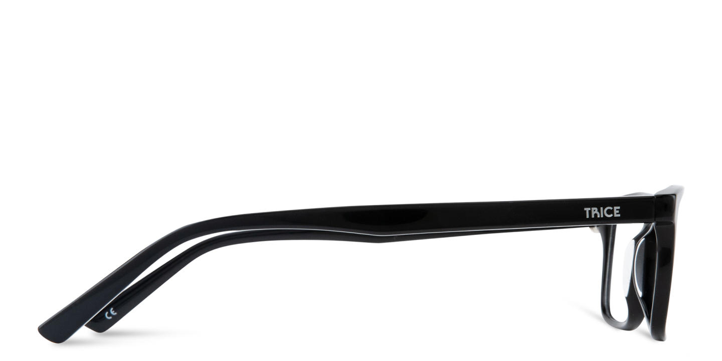 Shop TRICE Logo Rectangle Eyeglasses in Black online.