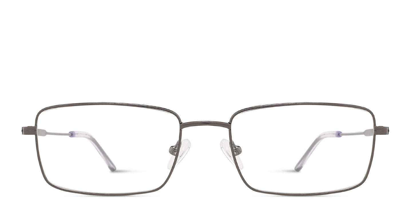 TRICE Logo Rectangle Eyeglasses in Gunmetal – Product Photo 0