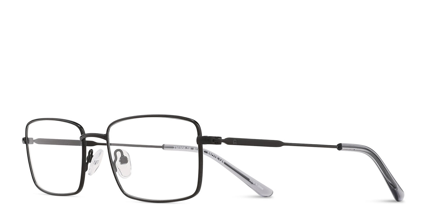 TRICE Logo Rectangle Eyeglasses in Black – Product Photo 1