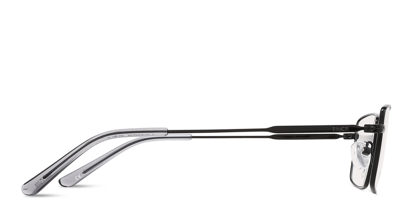 TRICE Logo Rectangle Eyeglasses in Black – Product Photo 3