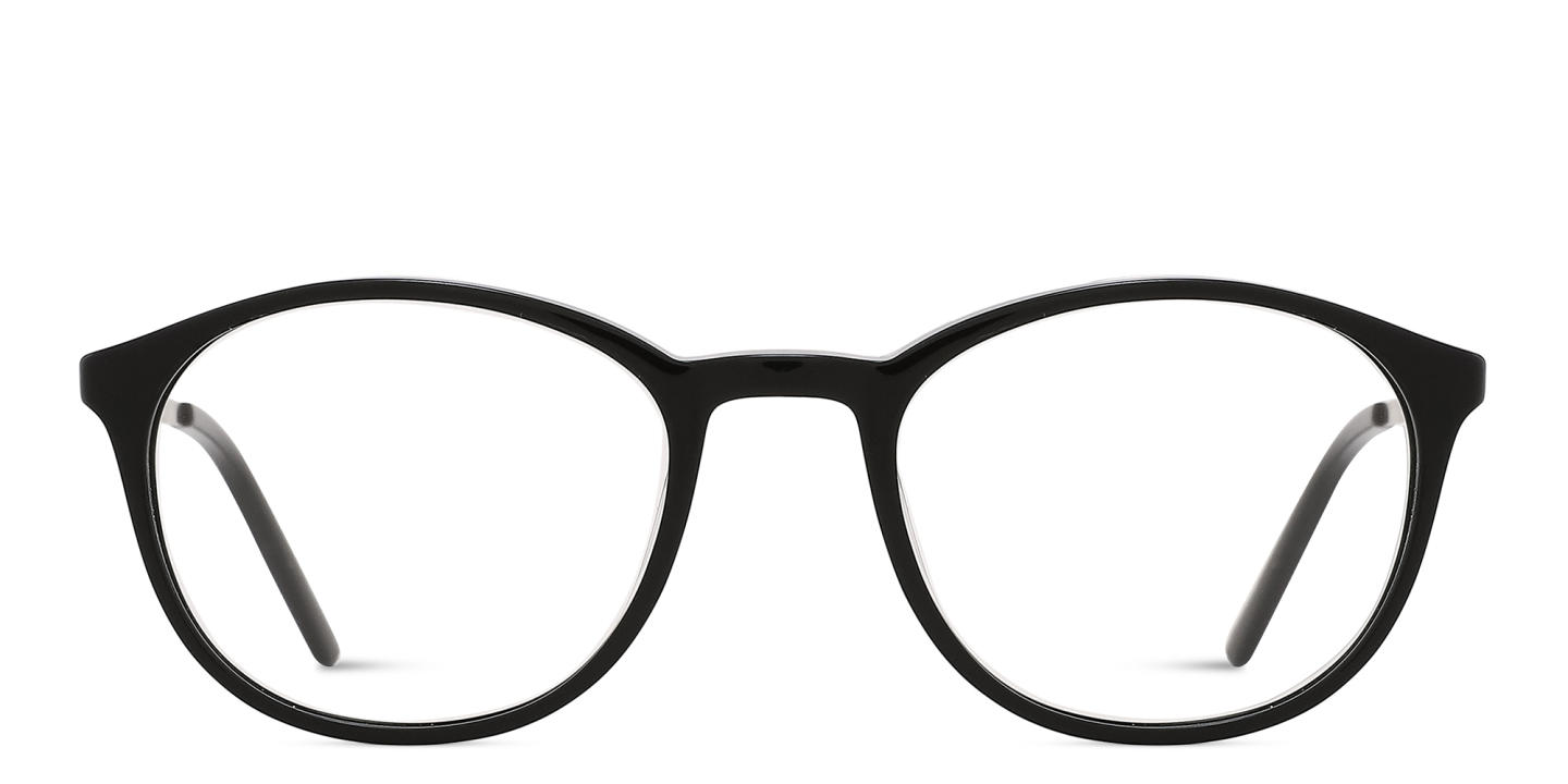 TRICE Logo Round Eyeglasses in Black – Product Photo 0