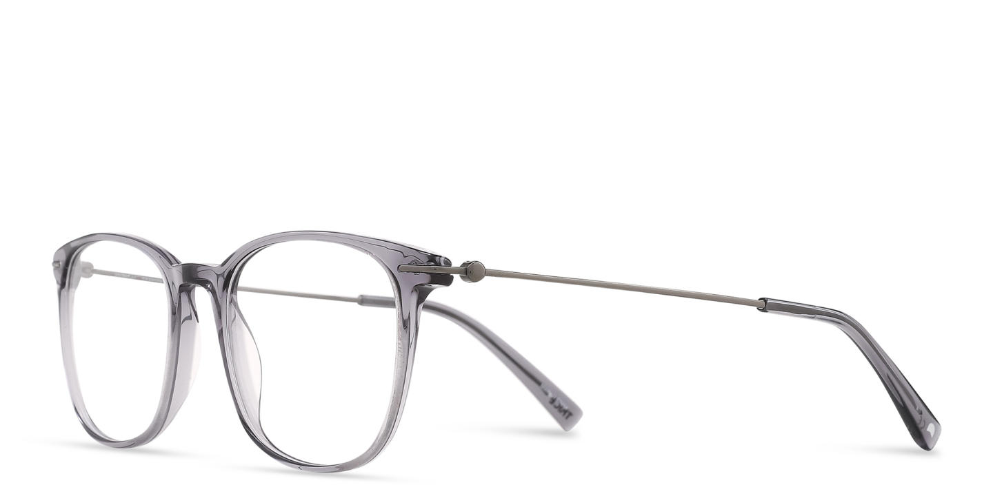 TRICE Logo Square Eyeglasses in Grey – Product Photo 1