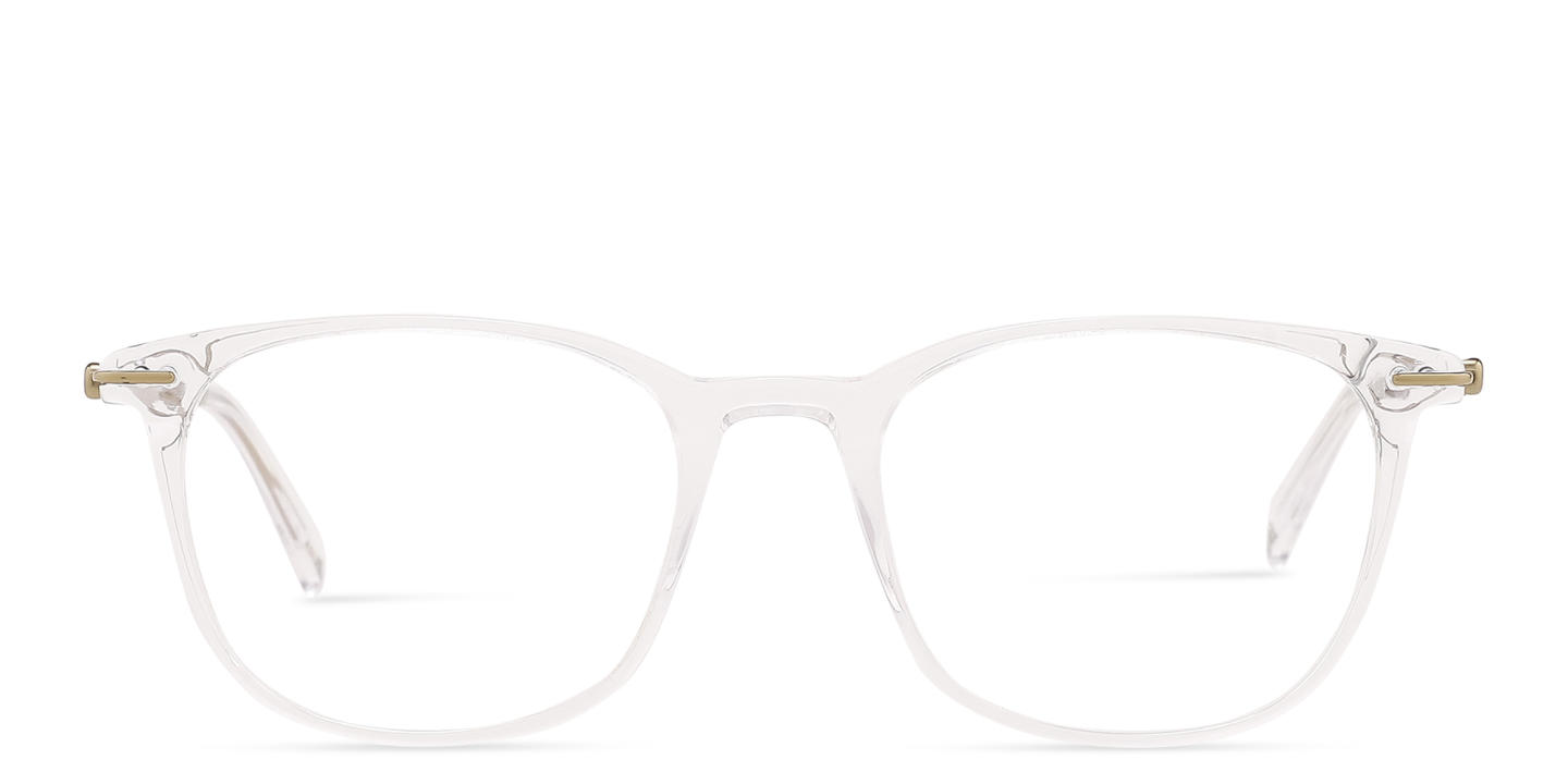 TRICE Logo Square Eyeglasses in Clear – Product Photo 0