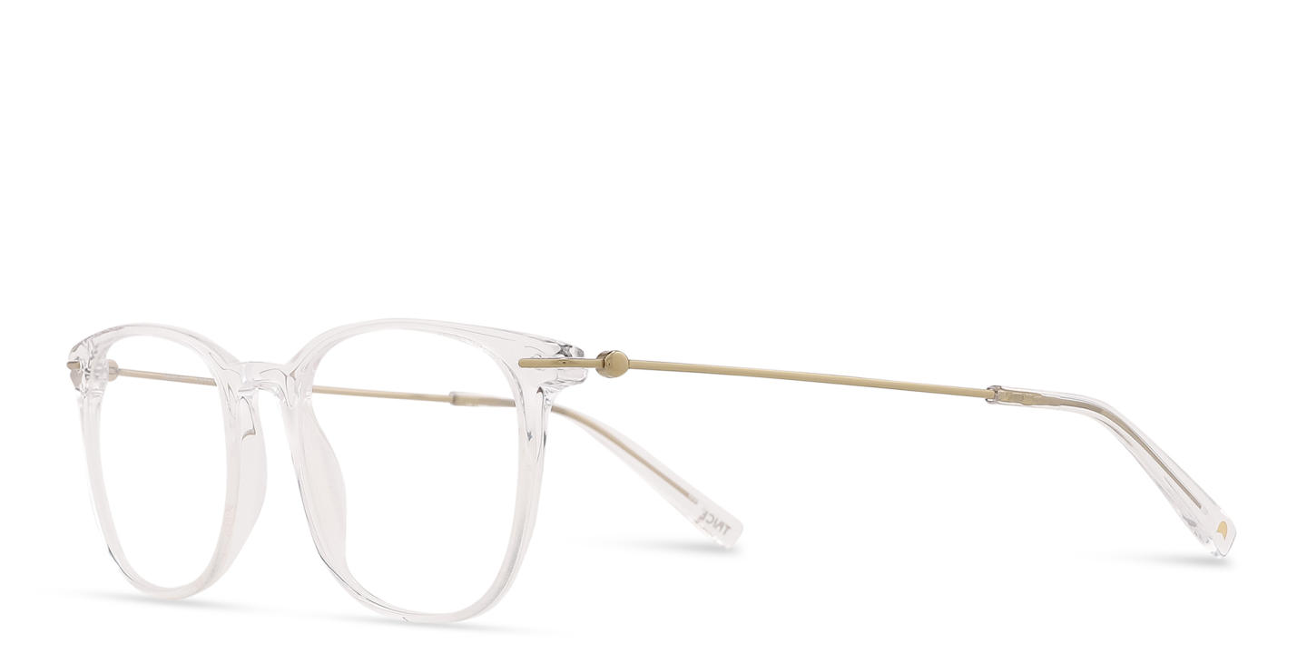 TRICE Logo Square Eyeglasses in Clear – Product Photo 1