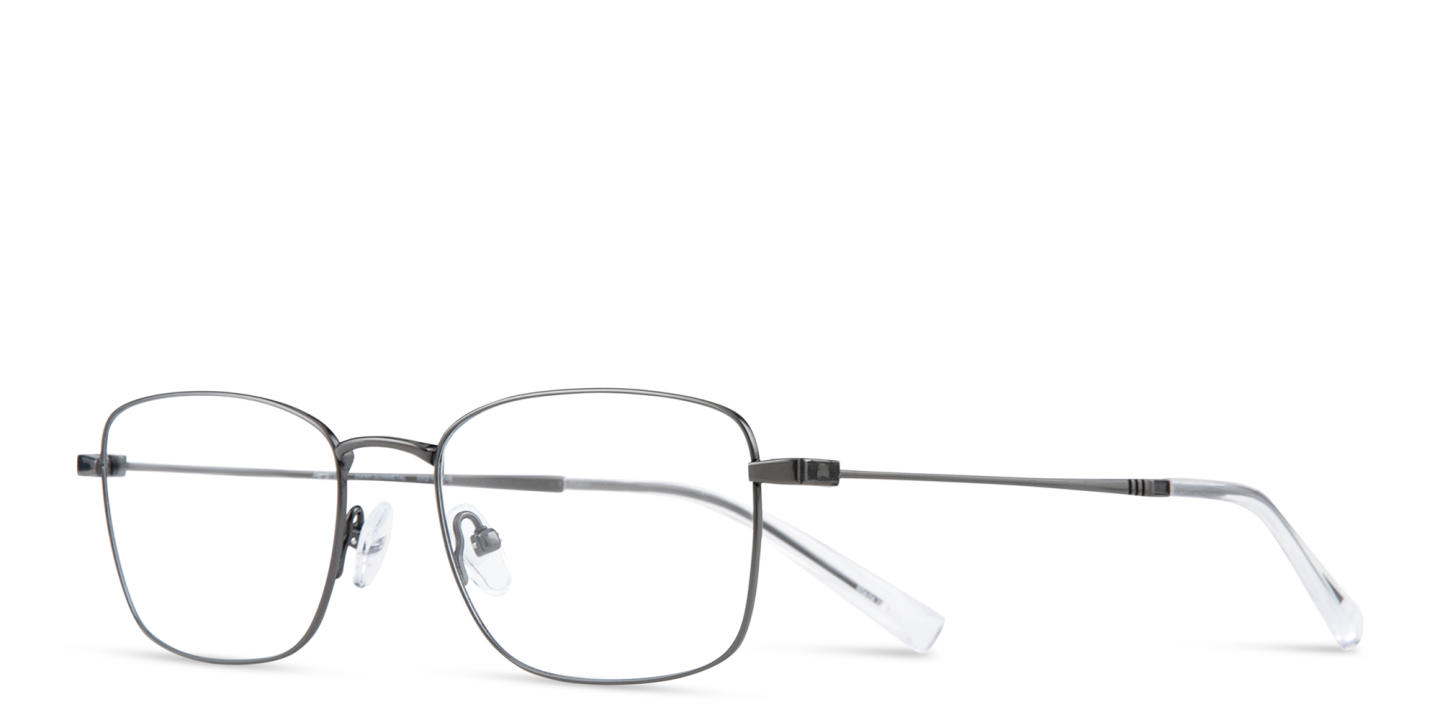 TRICE Logo Rectangle Eyeglasses in Gunmetal – Product Photo 1