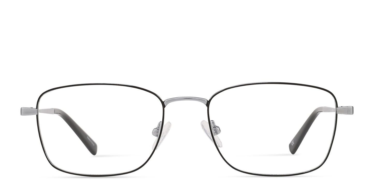 نظارات طبية مستطيلة بشعار العلامة من TRICE بلون فضي - صورة المنتج 0