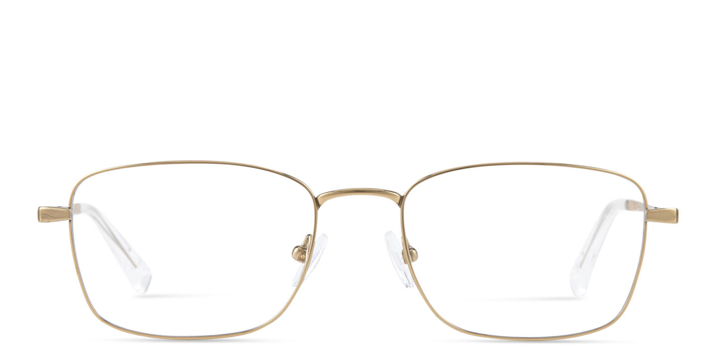 TRICE Logo Rectangle Eyeglasses in Gold – Product Photo 0