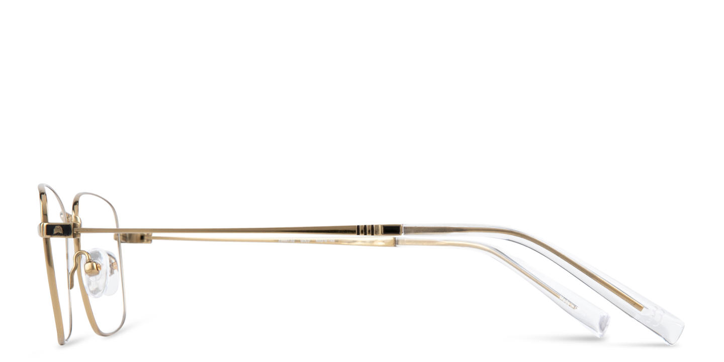 TRICE Logo Rectangle Eyeglasses in Gold – Product Photo 2