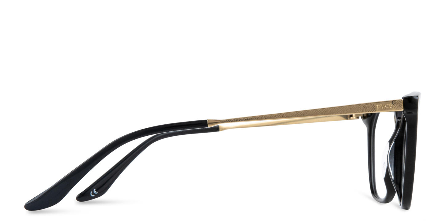 TRICE Logo Cat-Eye Eyeglasses in Black – Product Photo 3