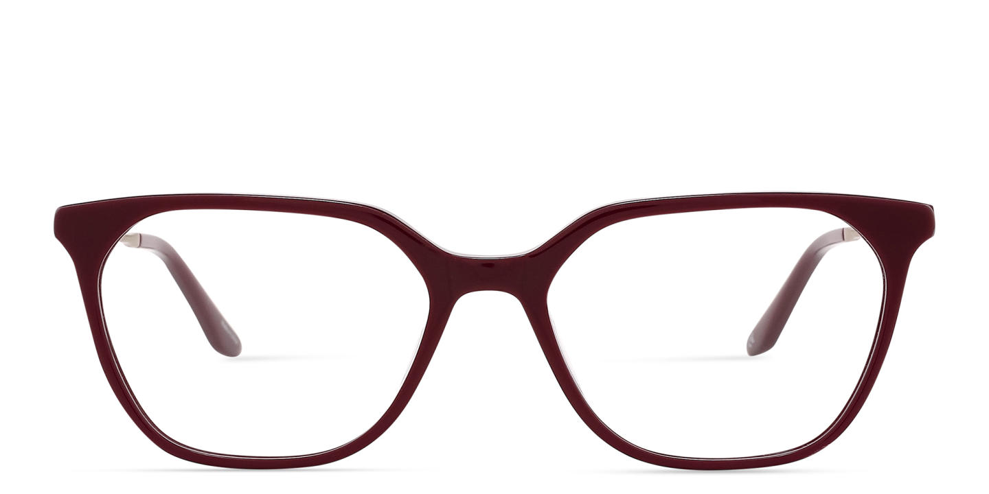 TRICE Logo Cat-Eye Eyeglasses in Burgundy – Product Photo 0
