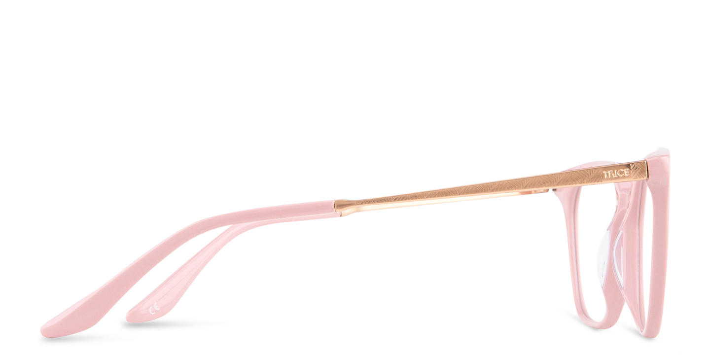 TRICE Logo Cat-Eye Eyeglasses in Pink – Product Photo 3